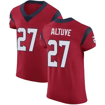 Nike Jose Altuve Men's Elite Houston Texans Red Alternate Vapor Untouchable Jersey