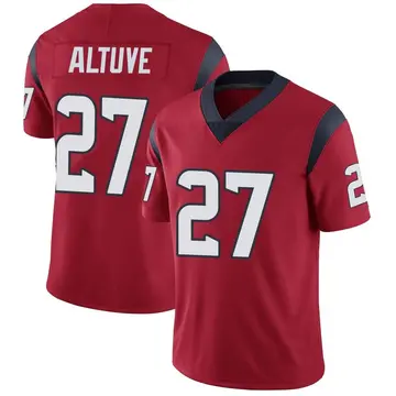 Nike Jose Altuve Men's Limited Houston Texans Red Alternate Vapor Untouchable Jersey