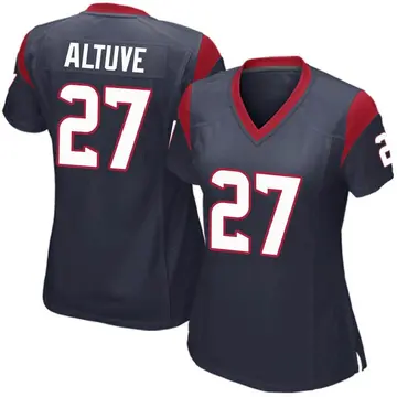 Nike Jose Altuve Women's Game Houston Texans Navy Blue Team Color Jersey