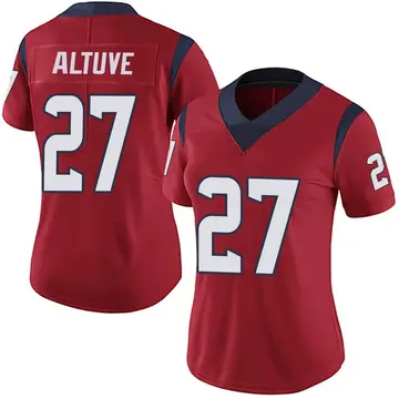 Nike Jose Altuve Women's Limited Houston Texans Red Alternate Vapor Untouchable Jersey