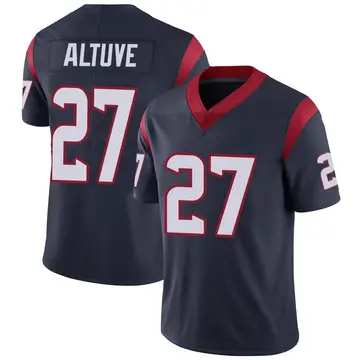Nike Jose Altuve Youth Limited Houston Texans Navy Blue Team Color Vapor Untouchable Jersey