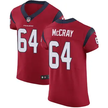 Nike Justin McCray Men's Elite Houston Texans Red Alternate Vapor Untouchable Jersey