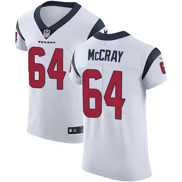 Nike Justin McCray Men's Elite Houston Texans White Vapor Untouchable Jersey