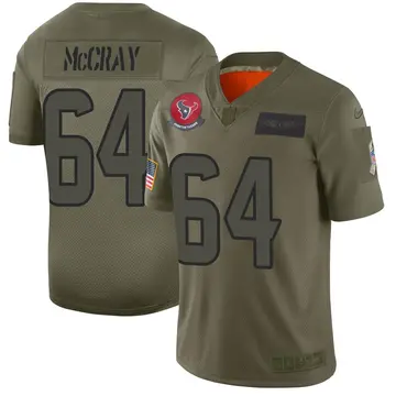 Nike Justin McCray Men's Limited Houston Texans Camo 2019 Salute to Service Jersey