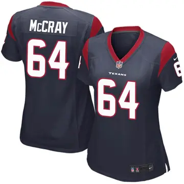Nike Justin McCray Women's Game Houston Texans Navy Blue Team Color Jersey