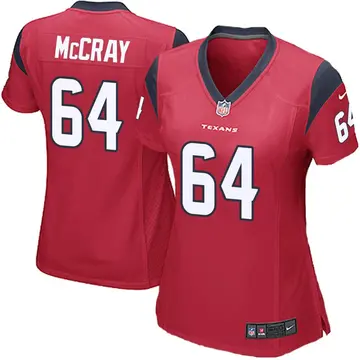 Nike Justin McCray Women's Game Houston Texans Red Alternate Jersey