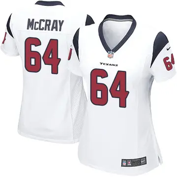 Nike Justin McCray Women's Game Houston Texans White Jersey