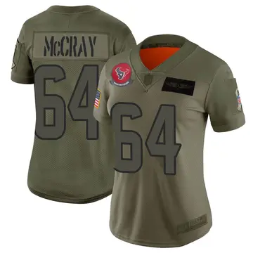 Nike Justin McCray Women's Limited Houston Texans Camo 2019 Salute to Service Jersey