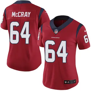 Nike Justin McCray Women's Limited Houston Texans Red Alternate Vapor Untouchable Jersey