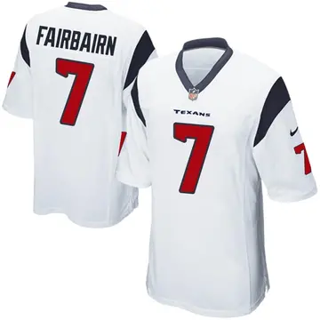 Nike Ka'imi Fairbairn Men's Game Houston Texans White Jersey