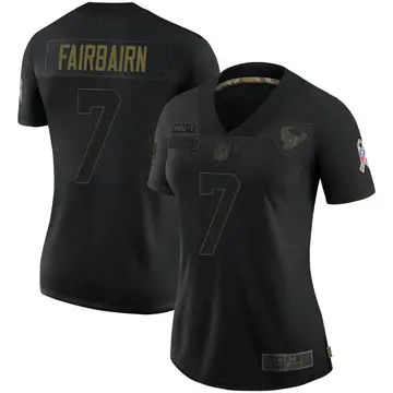Nike Ka'imi Fairbairn Women's Limited Houston Texans Black 2020 Salute To Service Jersey