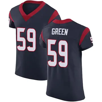 Nike Kenyon Green Men's Elite Houston Texans Navy Blue Team Color Vapor Untouchable Jersey