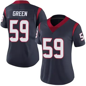 Nike Kenyon Green Women's Limited Houston Texans Navy Blue Team Color Vapor Untouchable Jersey