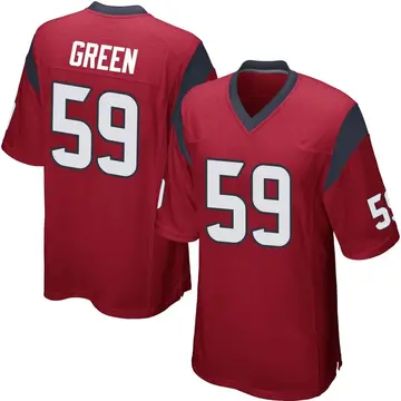 Nike Kenyon Green Youth Game Houston Texans Red Alternate Jersey