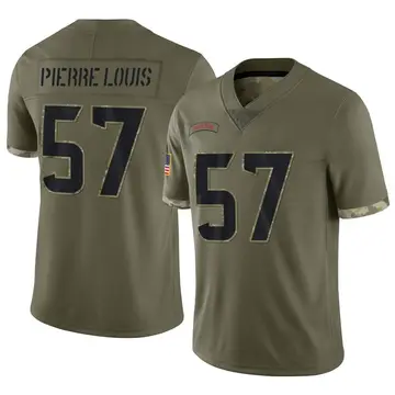 Nike Kevin Pierre-Louis Men's Limited Houston Texans Olive 2022 Salute To Service Jersey