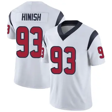 Nike Kurt Hinish Men's Limited Houston Texans White Vapor Untouchable Jersey
