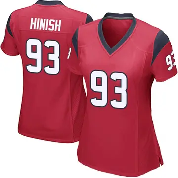 Nike Kurt Hinish Women's Game Houston Texans Red Alternate Jersey