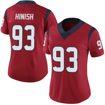 Nike Kurt Hinish Women's Limited Houston Texans Red Alternate Vapor Untouchable Jersey