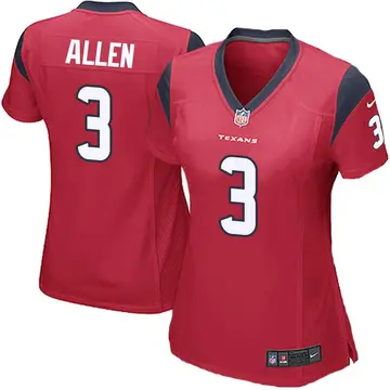 Nike Kyle Allen Women's Game Houston Texans Red Alternate Jersey