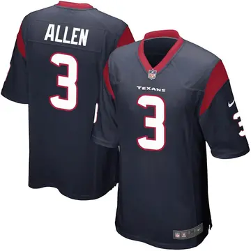 Nike Kyle Allen Youth Game Houston Texans Navy Blue Team Color Jersey