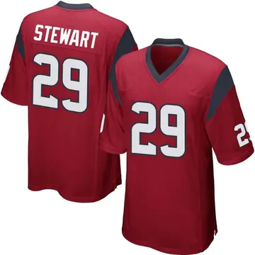Nike M.J. Stewart Men's Game Houston Texans Red Alternate Jersey
