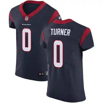 Nike Malik Turner Men's Elite Houston Texans Navy Blue Team Color Vapor Untouchable Jersey