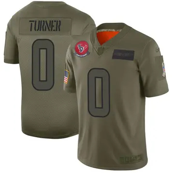 Nike Malik Turner Men's Limited Houston Texans Camo 2019 Salute to Service Jersey