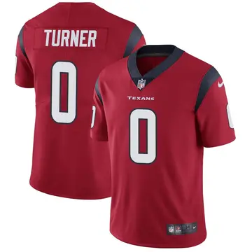 Nike Malik Turner Men's Limited Houston Texans Red Alternate Vapor Untouchable Jersey