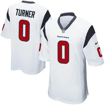 Nike Malik Turner Youth Game Houston Texans White Jersey