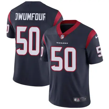 Nike Michael Dwumfour Men's Limited Houston Texans Navy Blue Team Color Vapor Untouchable Jersey