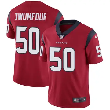 Nike Michael Dwumfour Men's Limited Houston Texans Red Alternate Vapor Untouchable Jersey