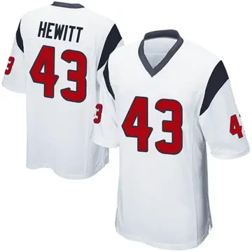 Nike Neville Hewitt Men's Game Houston Texans White Jersey