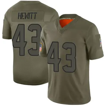 Nike Neville Hewitt Men's Limited Houston Texans Camo 2019 Salute to Service Jersey