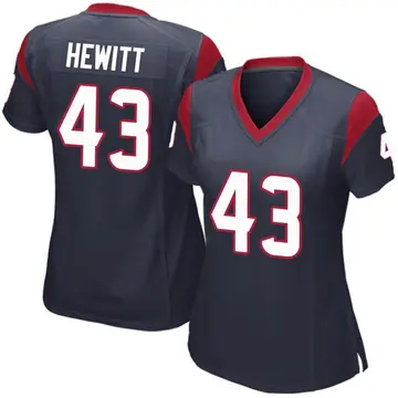 Nike Neville Hewitt Women's Game Houston Texans Navy Blue Team Color Jersey