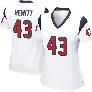 Nike Neville Hewitt Women's Game Houston Texans White Jersey