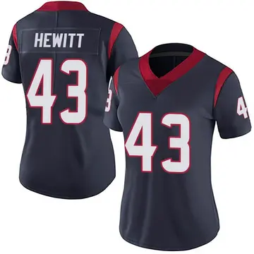 Nike Neville Hewitt Women's Limited Houston Texans Navy Blue Team Color Vapor Untouchable Jersey