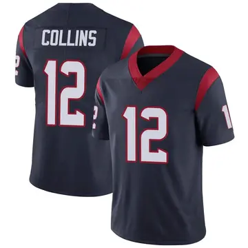 Nike Nico Collins Men's Limited Houston Texans Navy Blue Team Color Vapor Untouchable Jersey