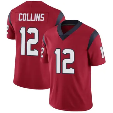 Nike Nico Collins Men's Limited Houston Texans Red Alternate Vapor Untouchable Jersey