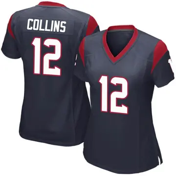 Nike Nico Collins Women's Game Houston Texans Navy Blue Team Color Jersey