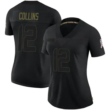 Nike Nico Collins Women's Limited Houston Texans Black 2020 Salute To Service Jersey