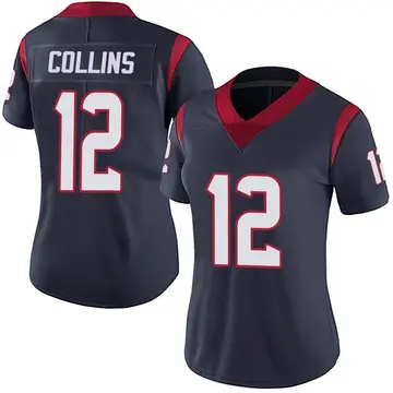 Nike Nico Collins Women's Limited Houston Texans Navy Blue Team Color Vapor Untouchable Jersey
