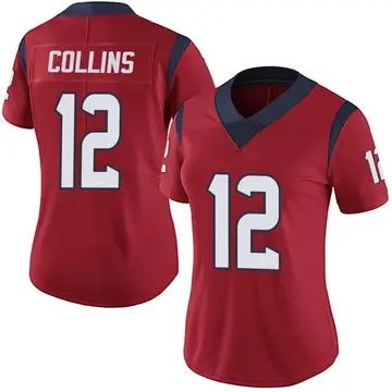 Nike Nico Collins Women's Limited Houston Texans Red Alternate Vapor Untouchable Jersey