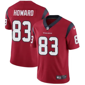 Nike O.J. Howard Men's Limited Houston Texans Red Alternate Vapor Untouchable Jersey