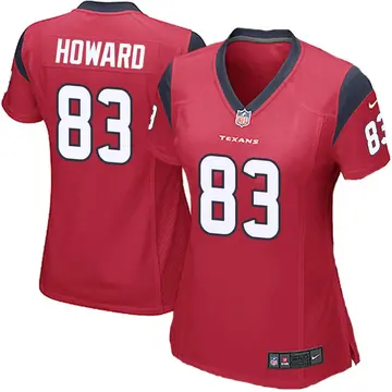 Nike O.J. Howard Women's Game Houston Texans Red Alternate Jersey