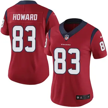 Nike O.J. Howard Women's Limited Houston Texans Red Alternate Vapor Untouchable Jersey