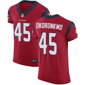 Nike Ogbonnia Okoronkwo Men's Elite Houston Texans Red Alternate Vapor Untouchable Jersey