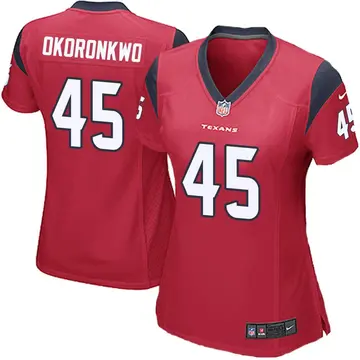 Nike Ogbonnia Okoronkwo Women's Game Houston Texans Red Alternate Jersey