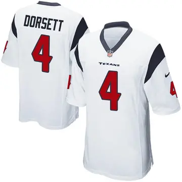 Nike Phillip Dorsett Men's Game Houston Texans White Jersey