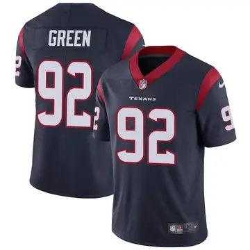 Nike Rasheem Green Men's Limited Houston Texans Navy Blue Team Color Vapor Untouchable Jersey