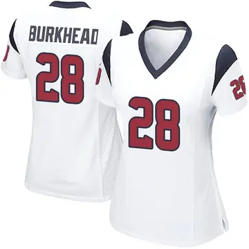 Nike Rex Burkhead Women's Game Houston Texans White Jersey